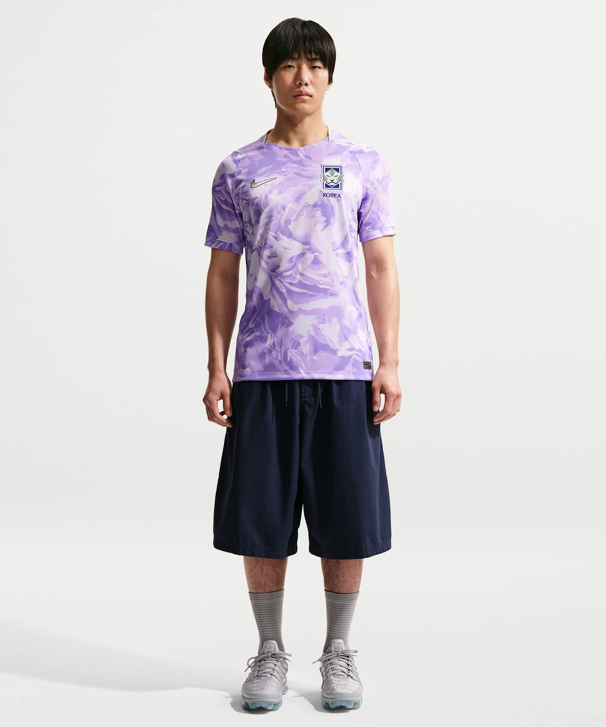 나이키(NIKE) 대한민국 2026 스타디움 어웨이 드라이 핏 축구 레플리카 저지 M - 스페이스 퍼플:애미시스트 틴트:글로벌 블루:라이트 리퀴드 라임 / IB5386-567