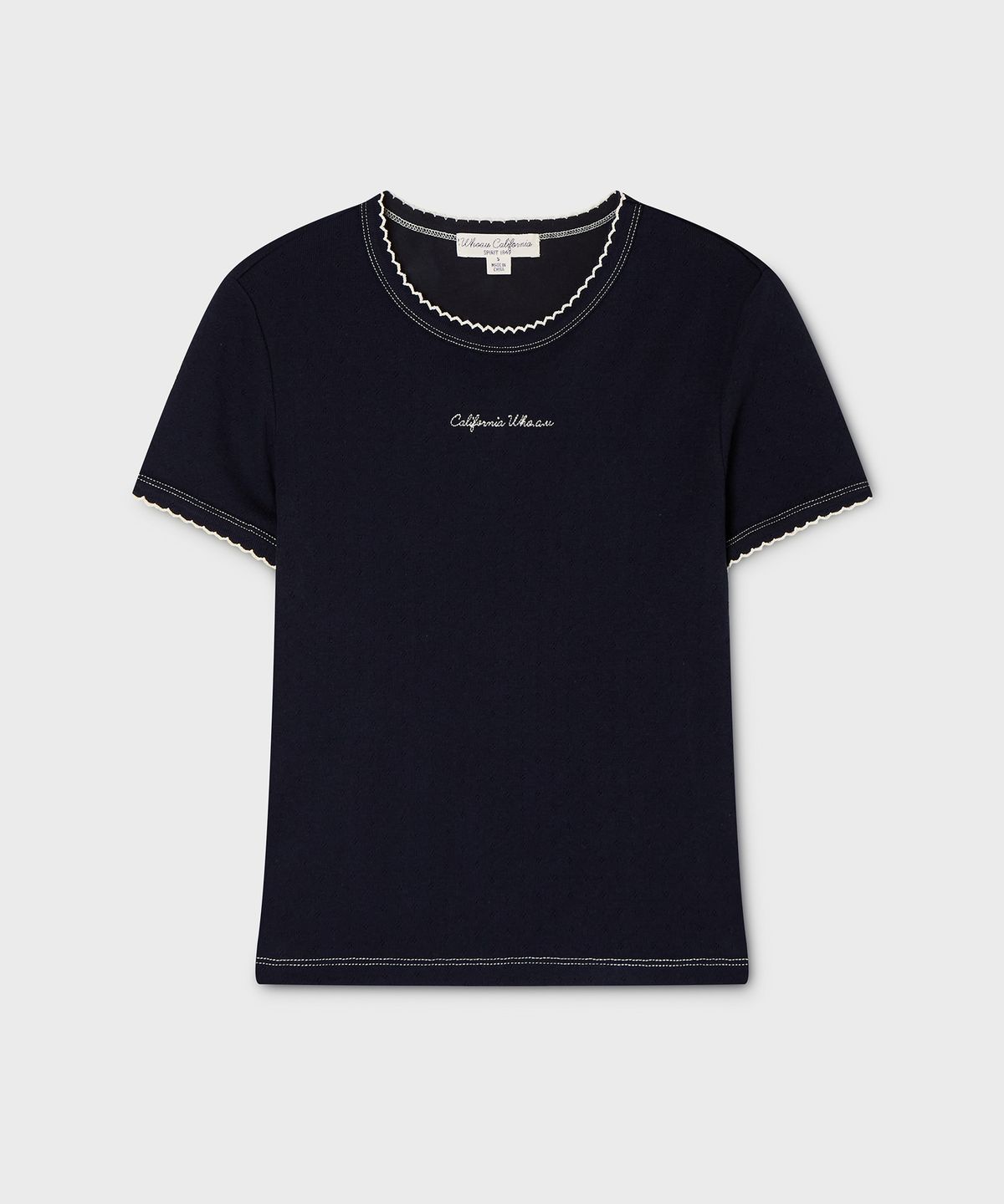 후아유(WHO.A.U) Feminine Picot T-shirt / WHRAG2531F