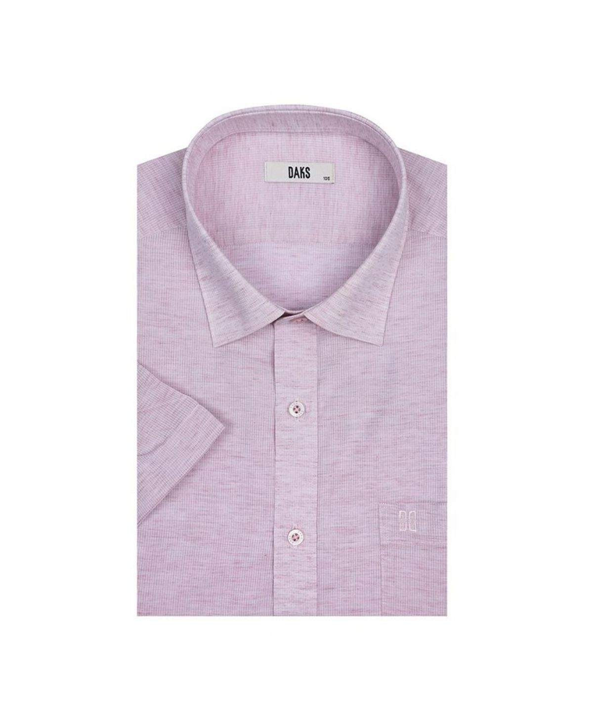 닥스셔츠(DAKS SHIRTS) 린넨혼방 반팔셔츠 레귤러핏 레드_DLS2SHDS120R1