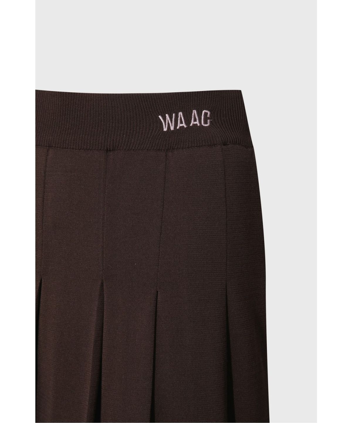 왁(WAAC) Women Faux Layered Pleats Knit Skirt (Set-up) WWWAM26503BRD