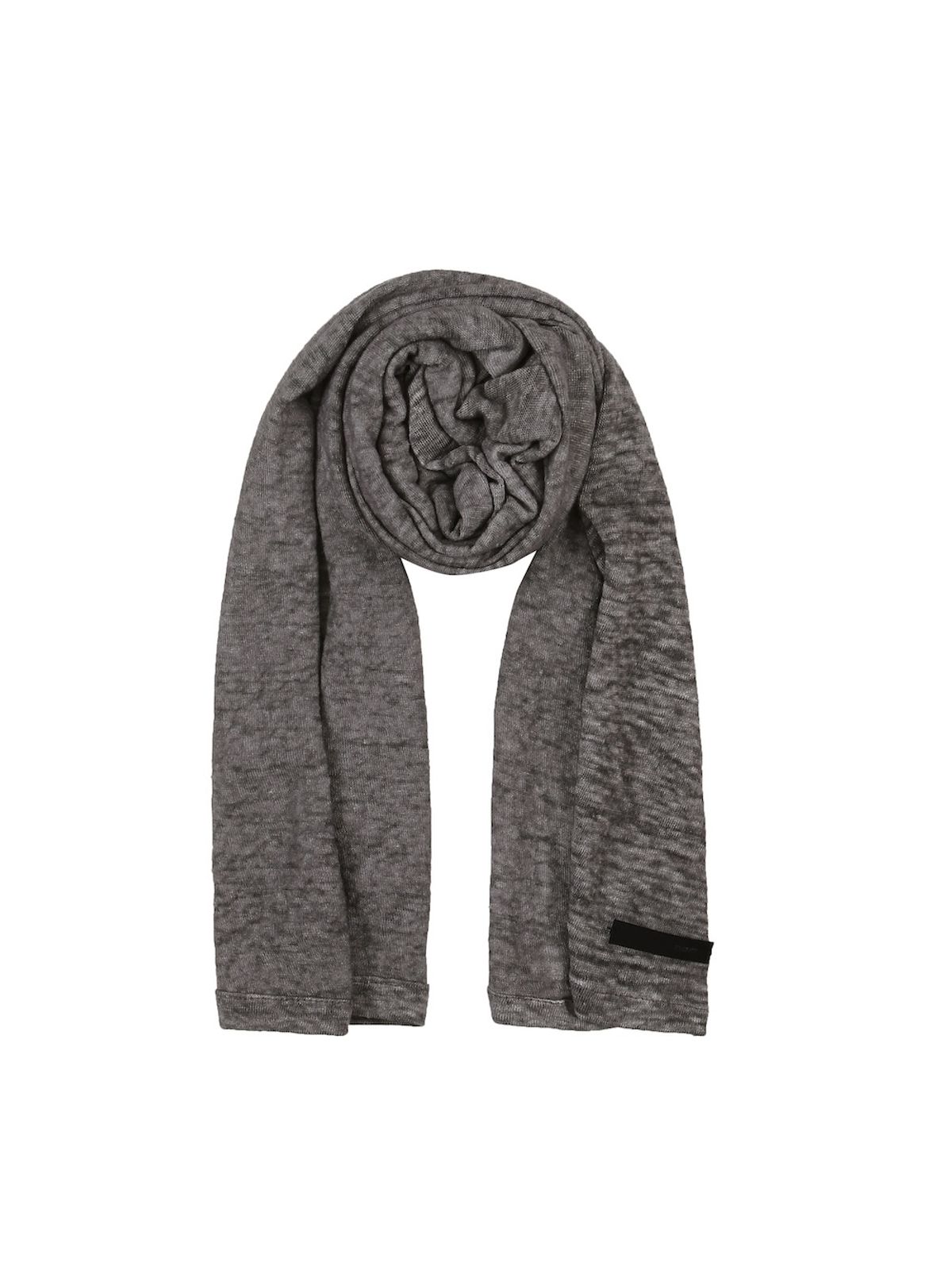 디에스엠티(DSMT) OVERDYED LINEN SCARF_CHARCOAL