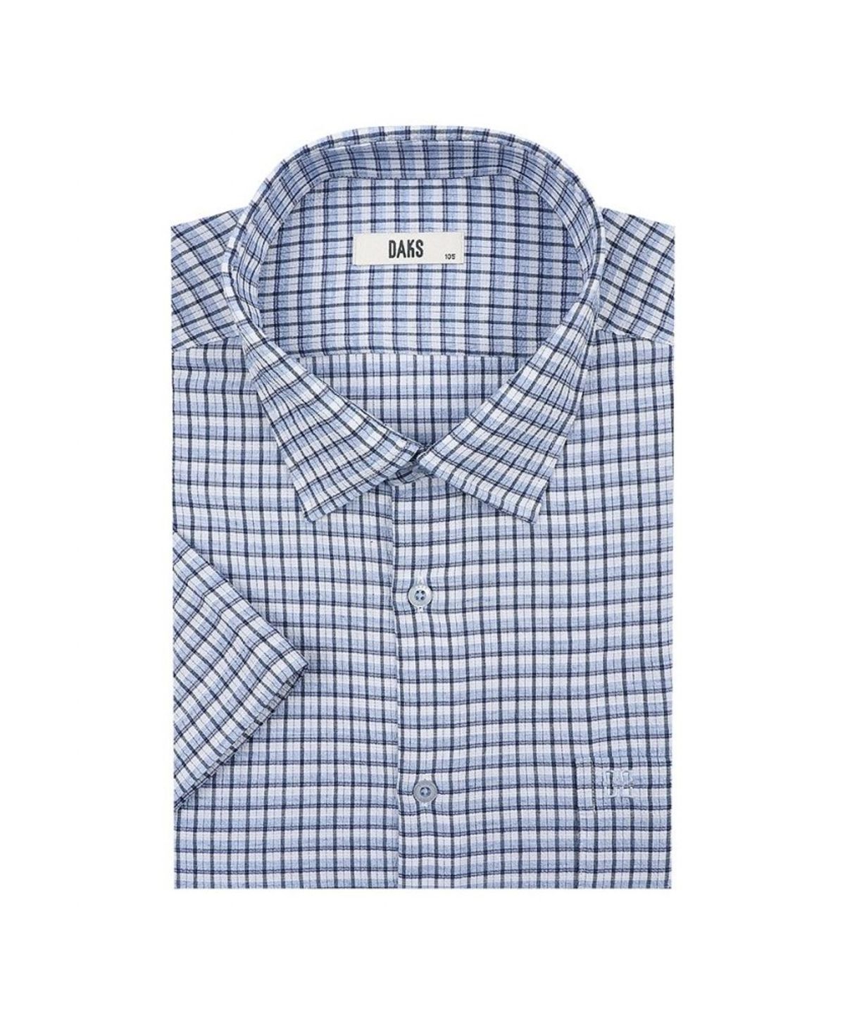 닥스셔츠(DAKS SHIRTS) 이지케어 린넨혼방 스트레치 스몰체크셔츠_DMS3SHCS110B1