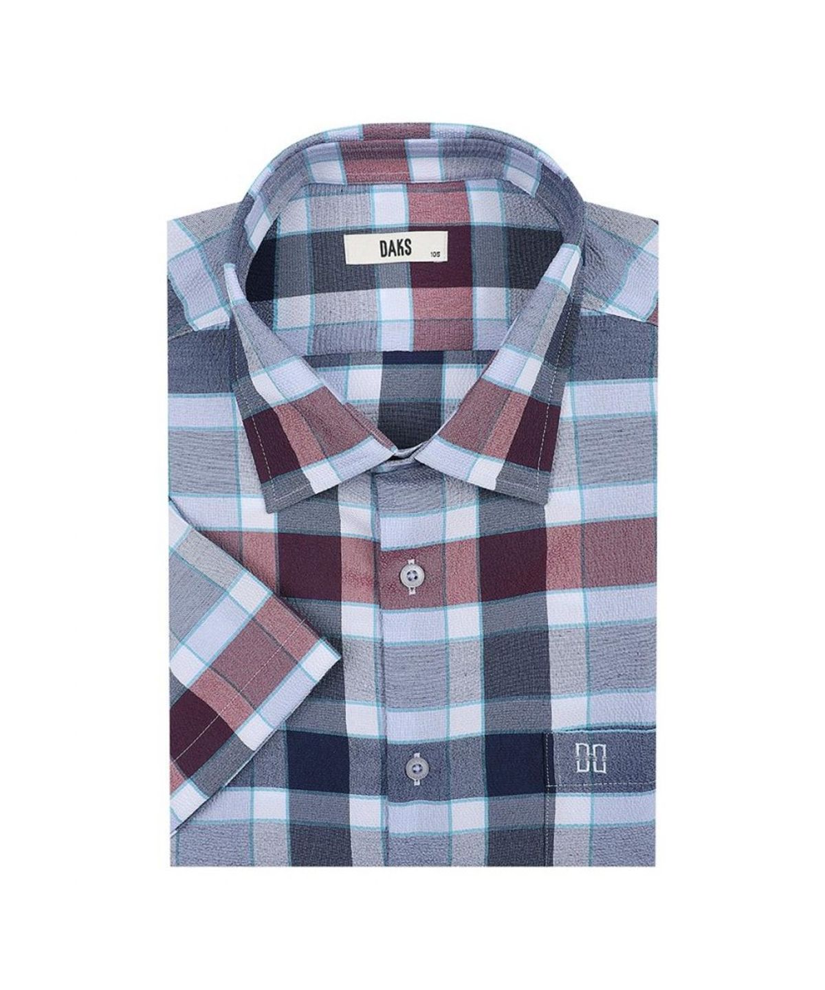닥스셔츠(DAKS SHIRTS) 노케어 린넨혼방 스트레치 미디움체크셔츠_DMS3SHCS122N1