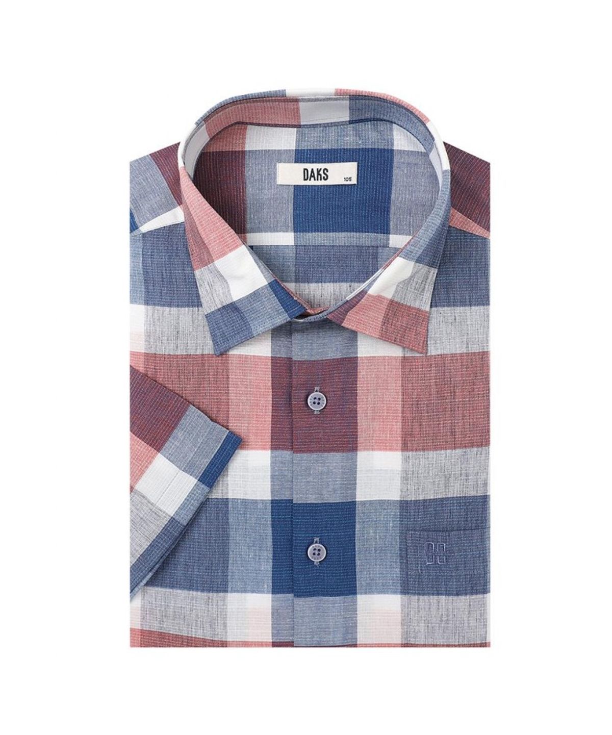 닥스셔츠(DAKS SHIRTS) 케어 린넨혼방 미디움체크셔츠_DMS3SHCS123B1