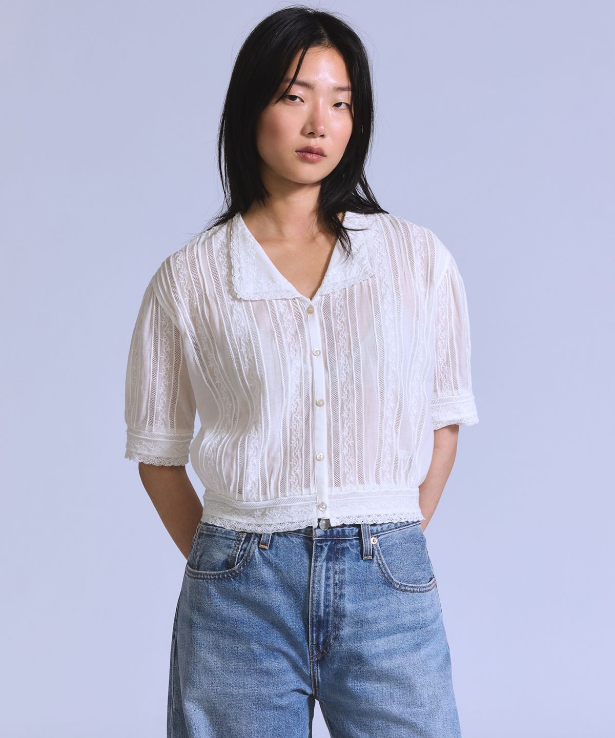 리바이스(LEVI'S) BLUETAB™ 밴딧 블라우스 004TR-0000