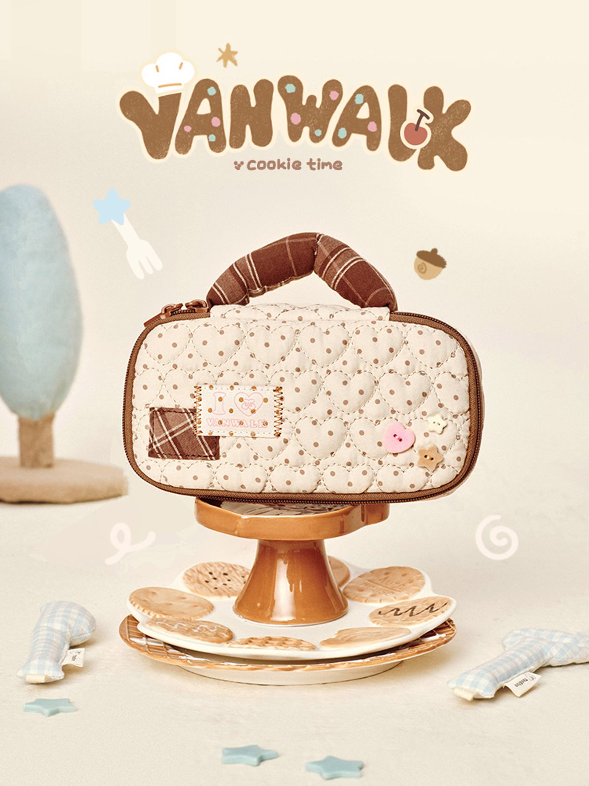 반워크(VANWALK) 베베 퀼팅 파우치 [버터]