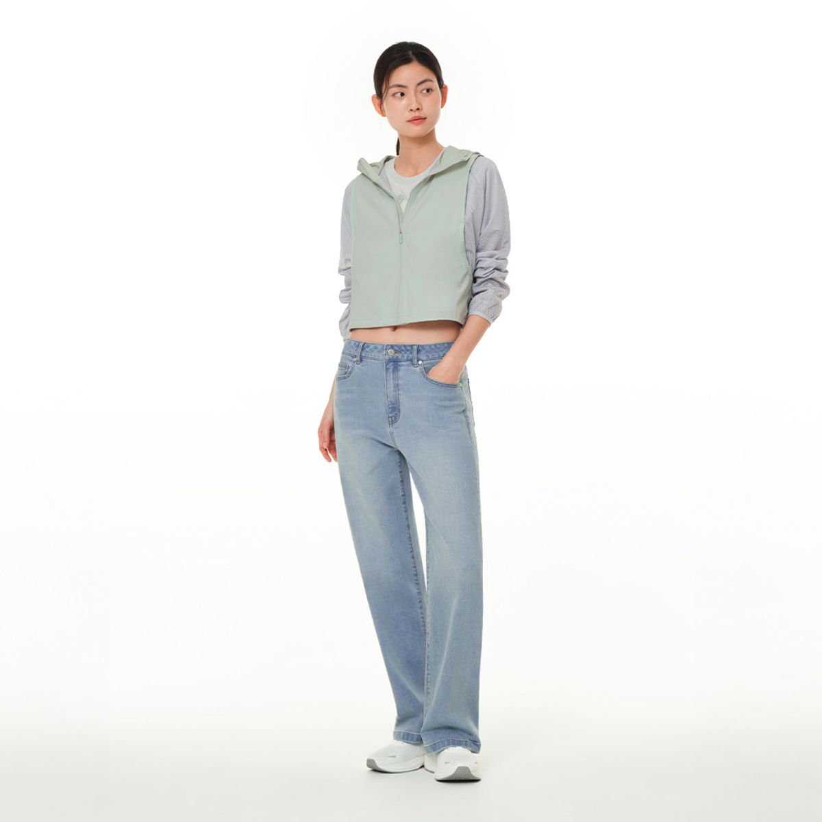 안다르(ANDAR) 브리즈페더 메쉬 윈드자켓