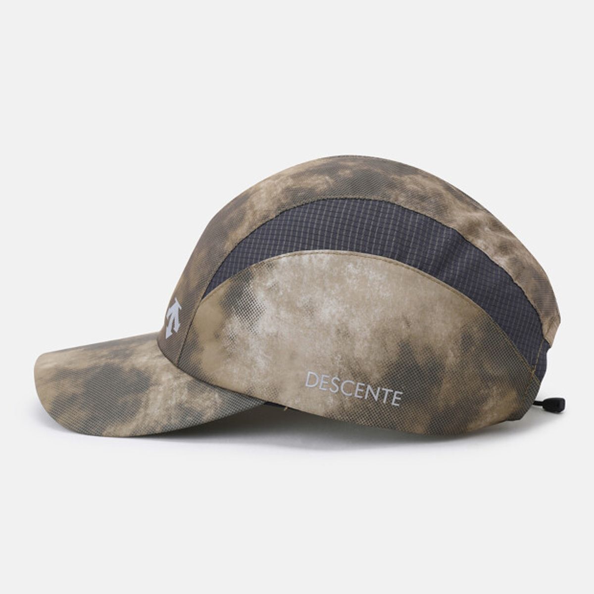데상트(DESCENTE) 러닝 다잉 패턴 메쉬 캡 브라운 SR123RCP1A