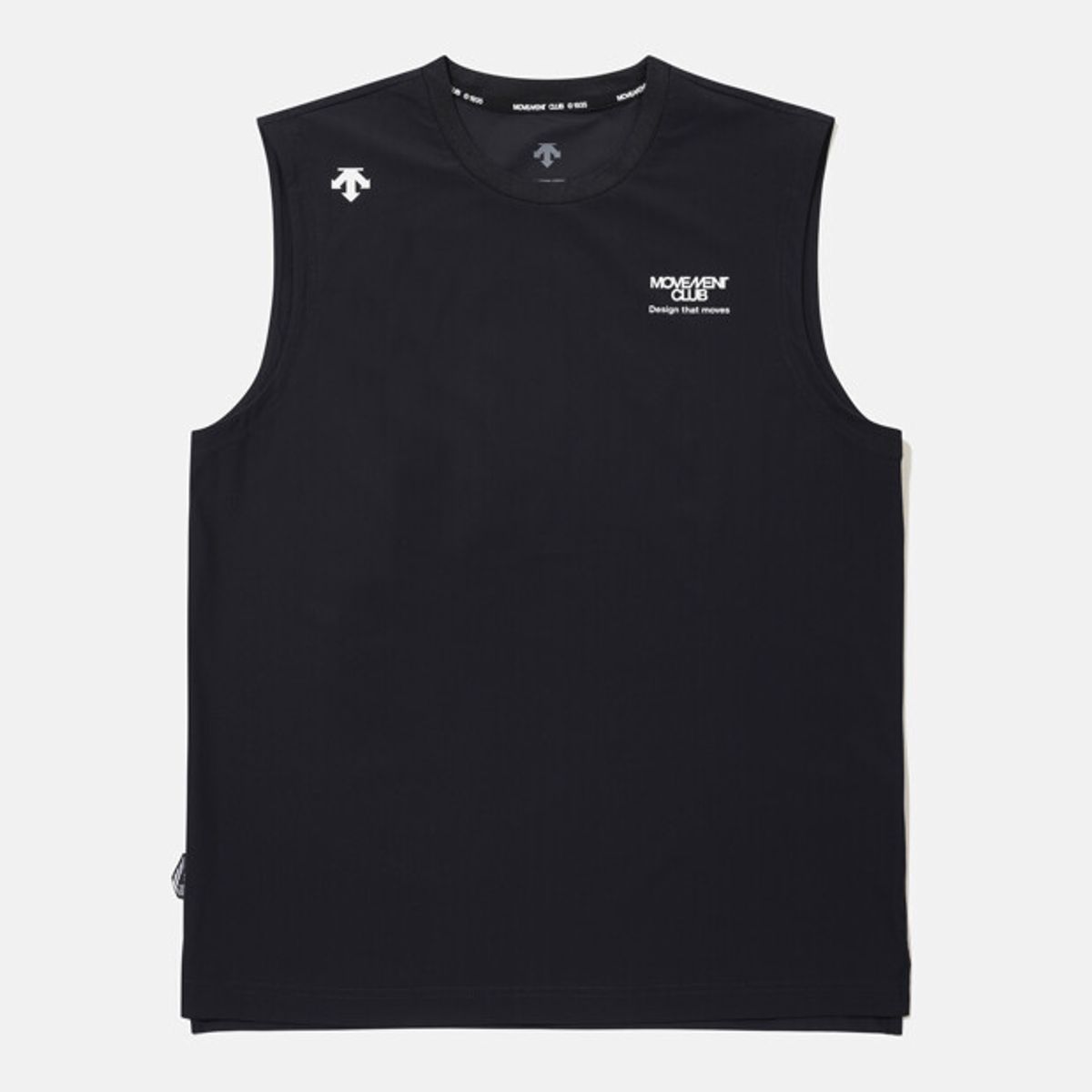 데상트(DESCENTE) 무브먼트 백그래픽 슬리브리스 블랙 SR221EST51