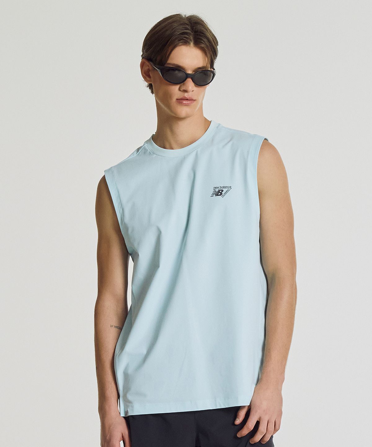 뉴발란스(NEW BALANCE) NBNGG35603 / UNI FROZEN 트리코트 나시티 (L/BLUE)