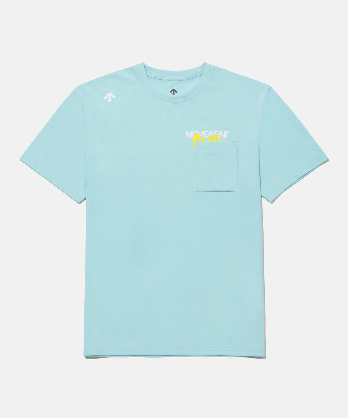 데상트(DESCENTE) 무브먼트 백그래픽 반팔 티셔츠 민트 SR223ETS59