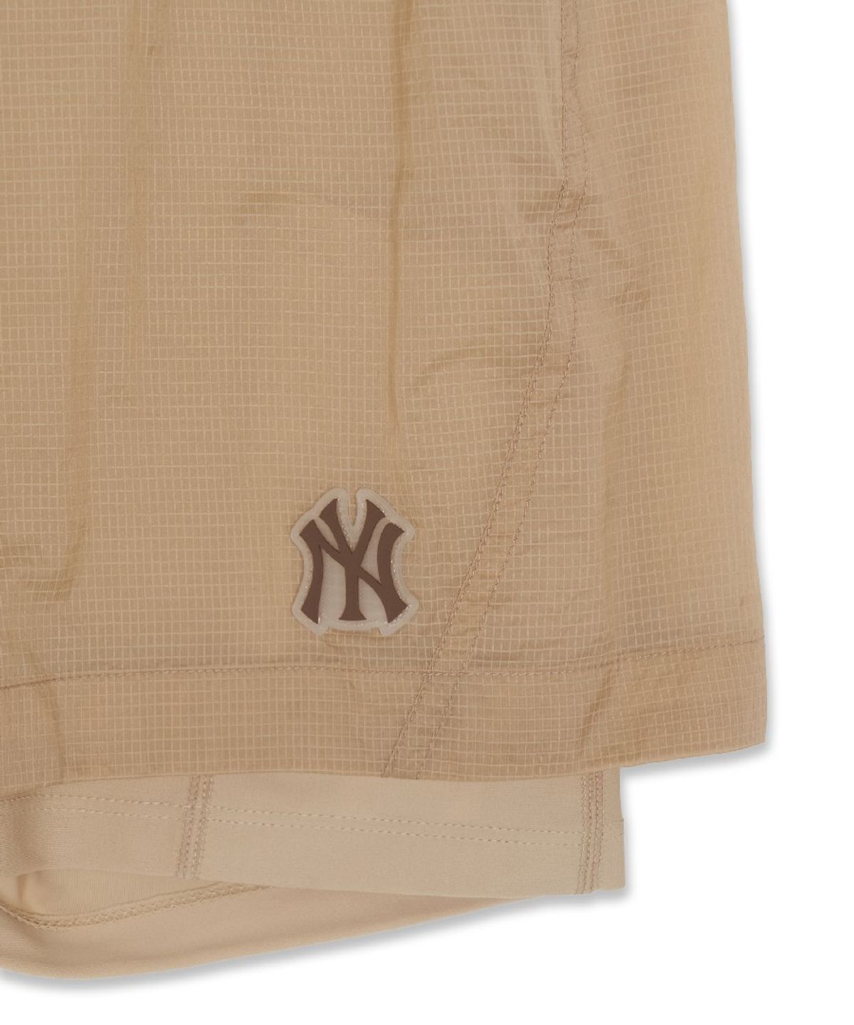 엠엘비(MLB) 여성 스포티브 립스탑 초경량 시스루 3부 반바지 NY (Mg.Sand)