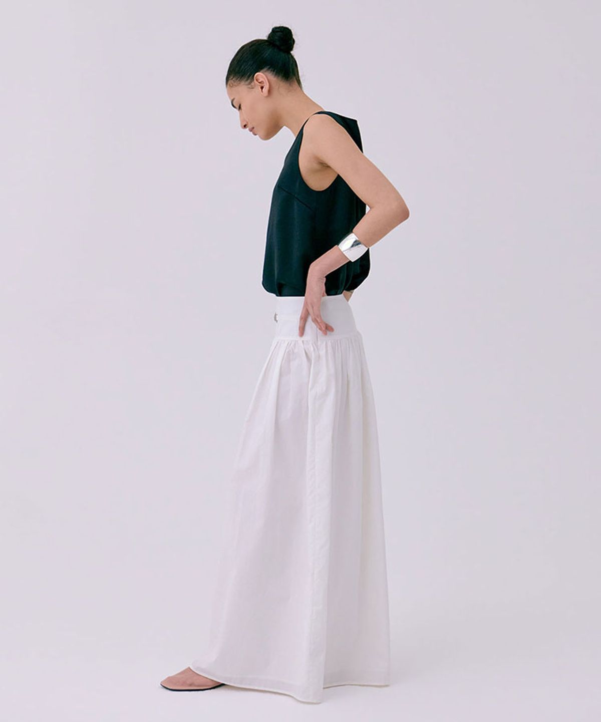 분더캄머(WNDERKAMMER) Layered Sleeveless Top_Black(레이어드 민소매 탑_블랙)