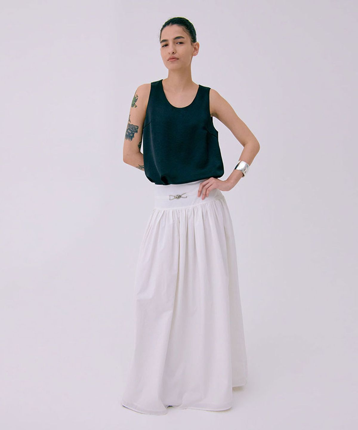 분더캄머(WNDERKAMMER) Layered Sleeveless Top_Black(레이어드 민소매 탑_블랙)