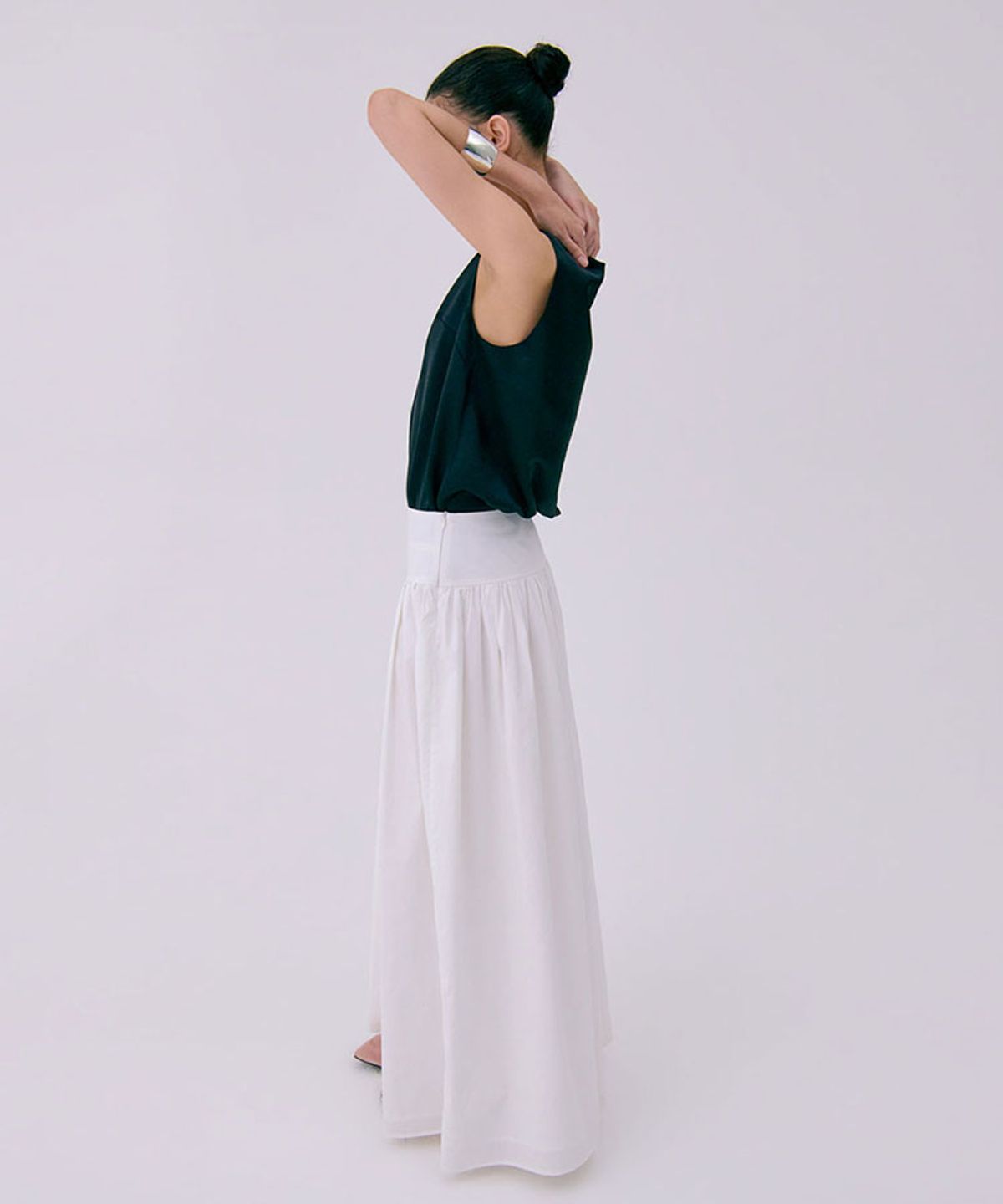 분더캄머(WNDERKAMMER) Layered Sleeveless Top_Black(레이어드 민소매 탑_블랙)