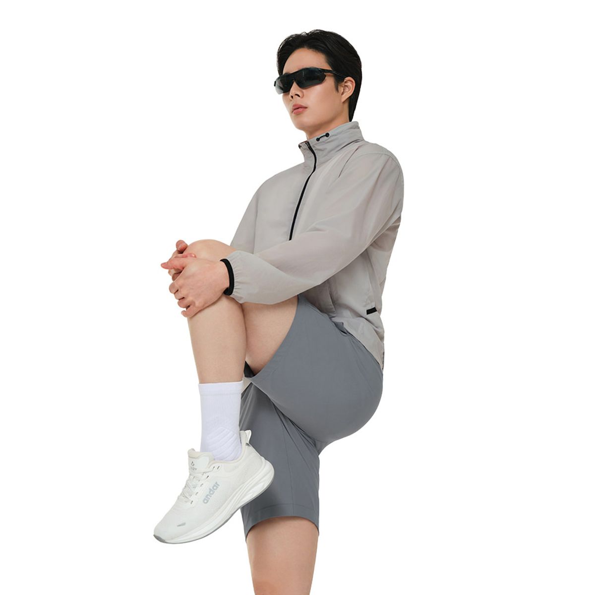 안다르(ANDAR) 하이 쿠션 테이핑 러닝 삭스