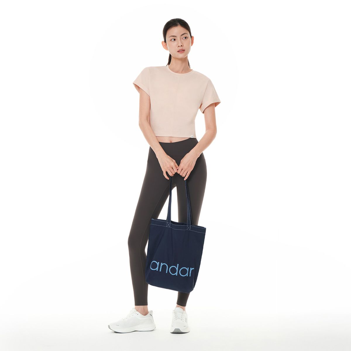 안다르(ANDAR) 시그니처 로고 에코백