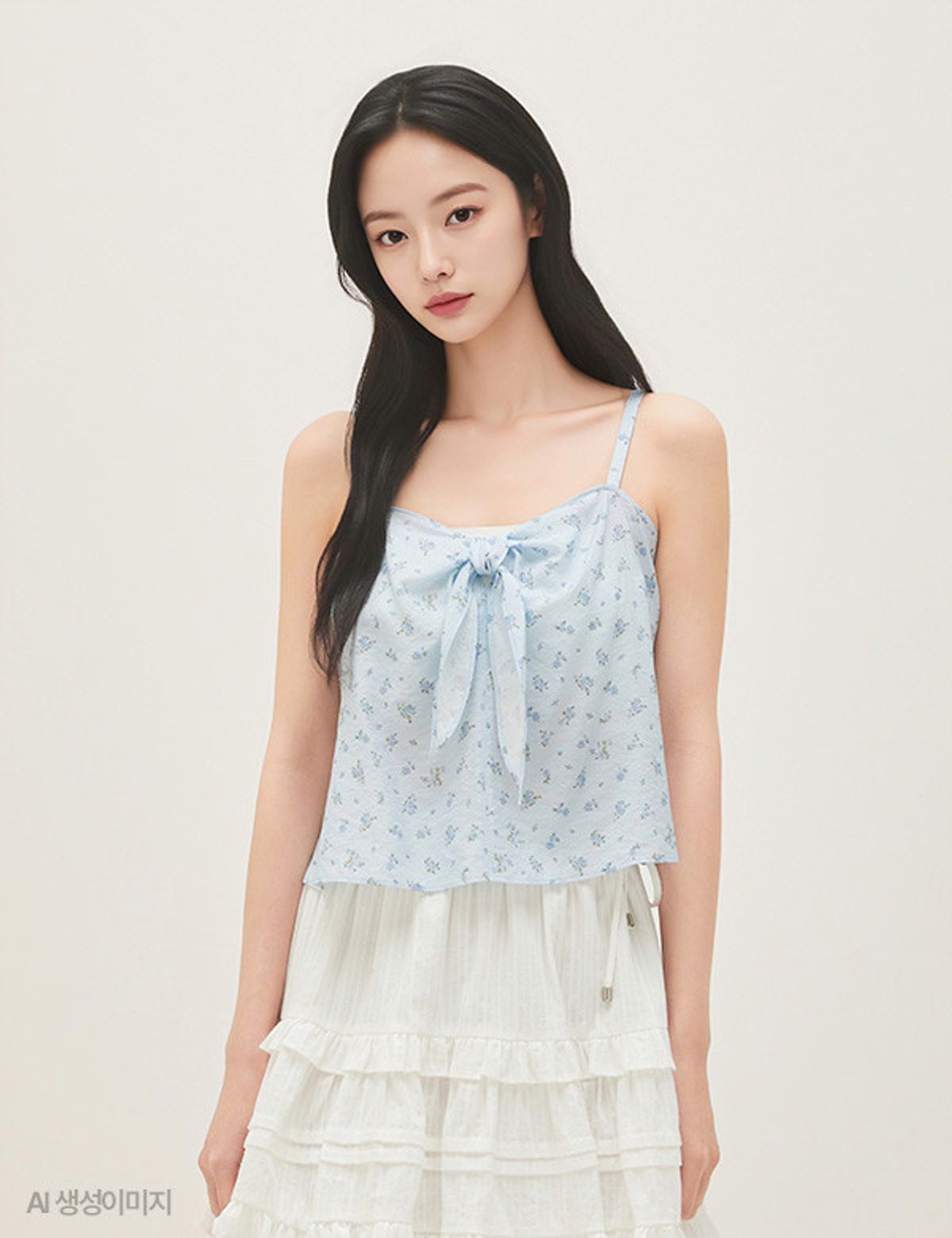 로엠(ROEM) 잔꽃 패턴 뷔스티에 RMBNG25R12