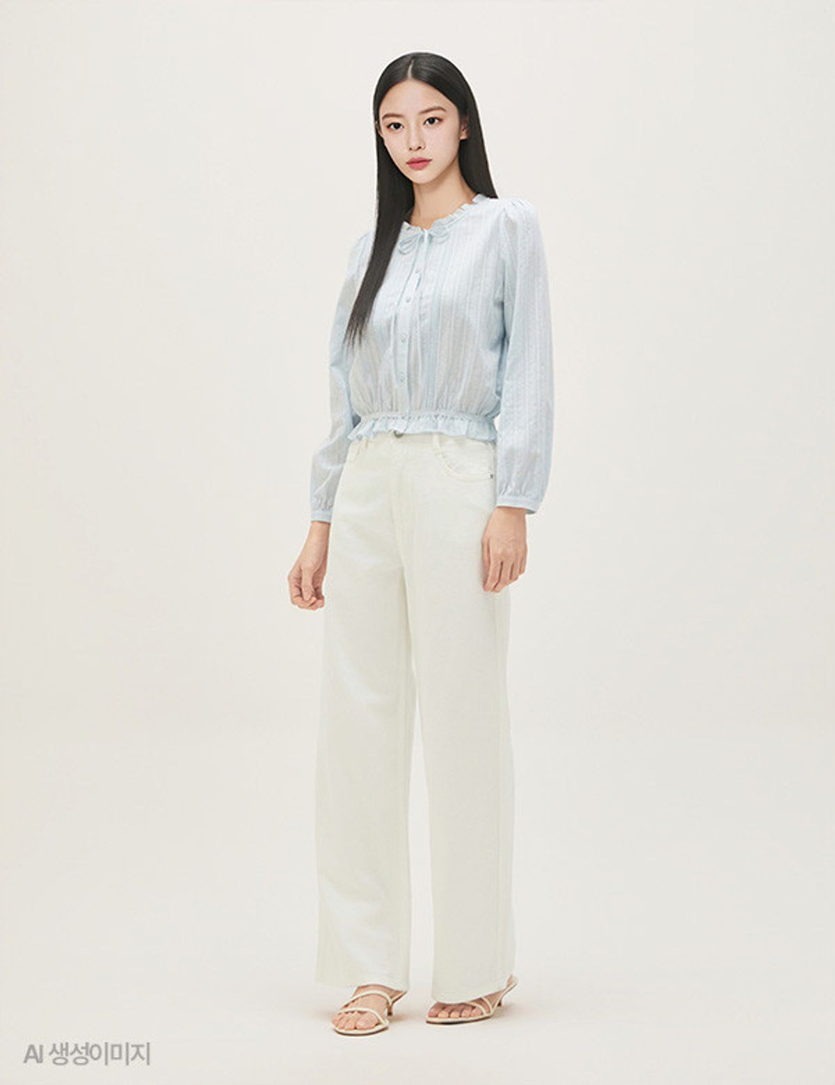 로엠(ROEM) 린넨 와이드 데님 RMTJG25G03