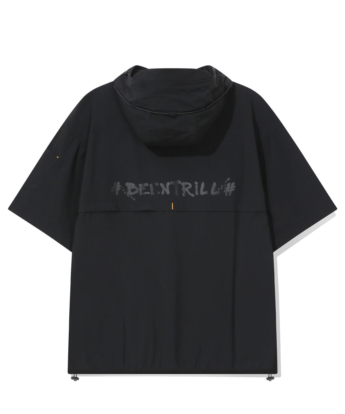 빈트릴(BEENTRILL) 택티컬 퍼포먼스 후디 반팔 집업(블랙)