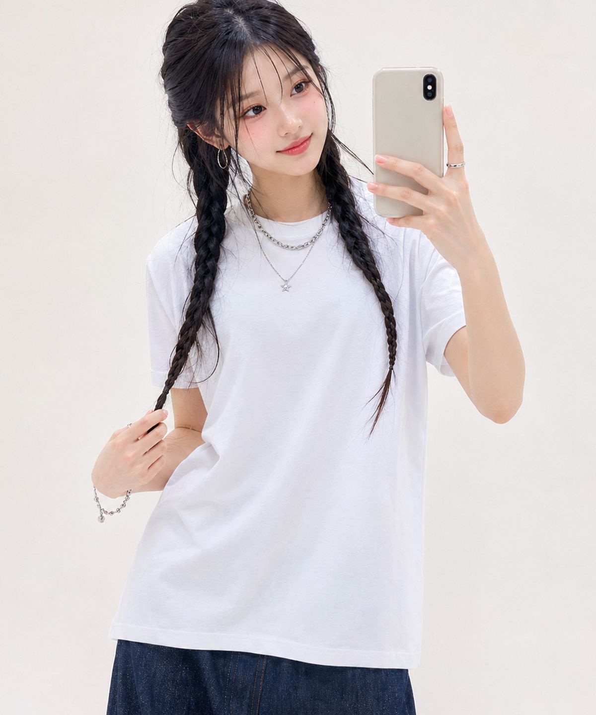 체이스컬트(CHASECULT) 공용 로고 반팔 티셔츠-FBZU5801C01