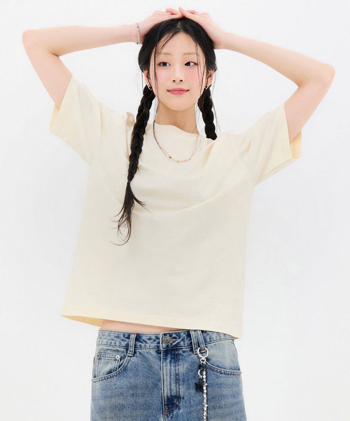 체이스컬트(CHASECULT) 공용 로고 반팔 티셔츠-FBZU5801C06
