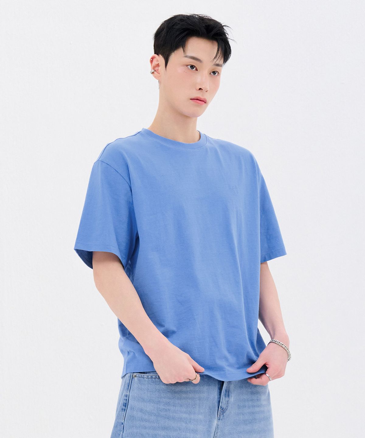 체이스컬트(CHASECULT) 공용 로고 반팔 티셔츠-FBZU5801C0N