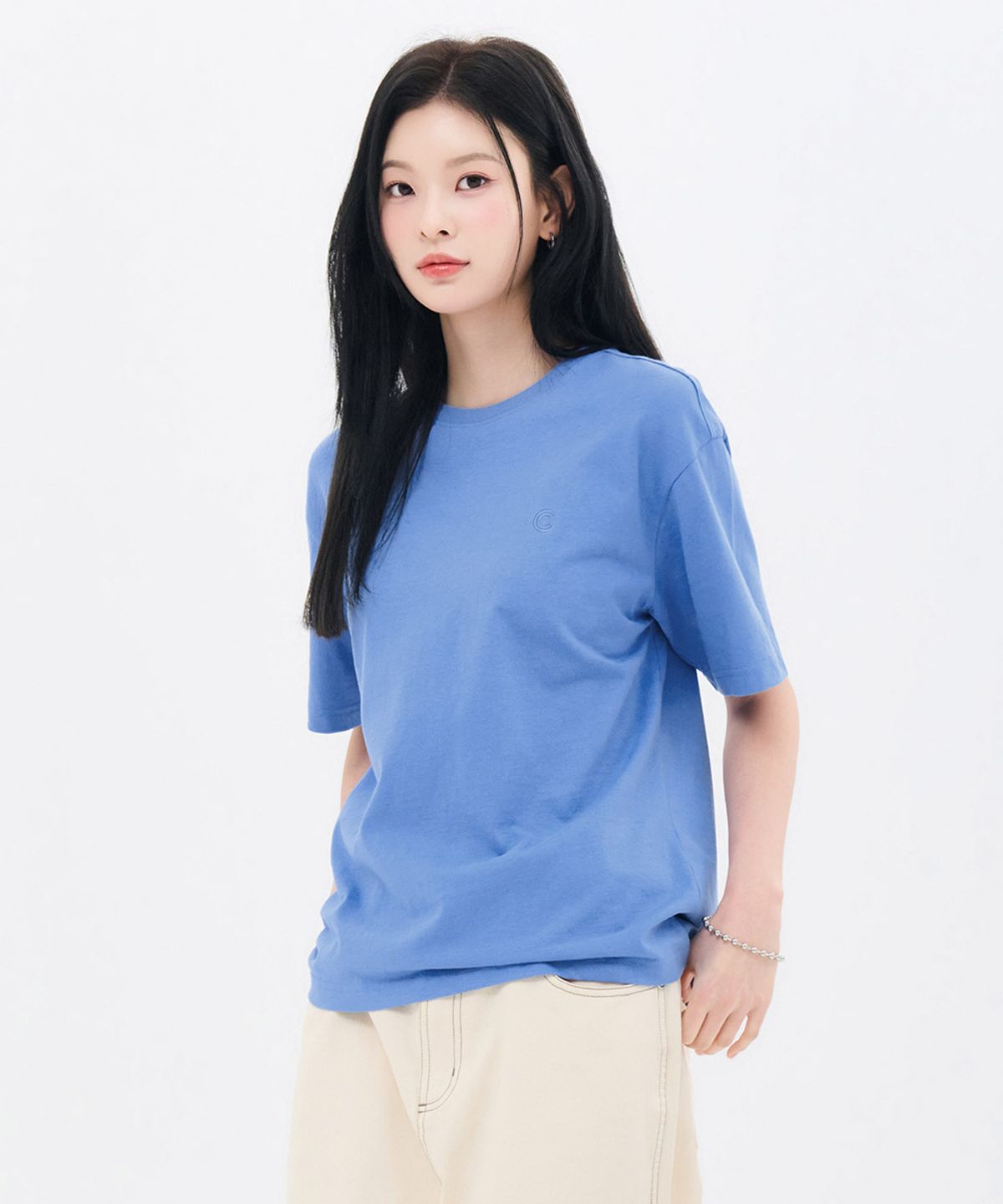 체이스컬트(CHASECULT) 공용 로고 반팔 티셔츠-FBZU5801C0N