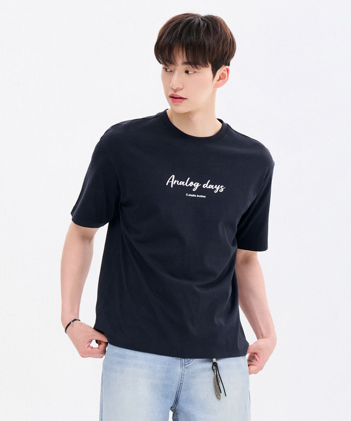 체이스컬트(CHASECULT) 공용 레터링 반팔 티셔츠-FBZU5802C04