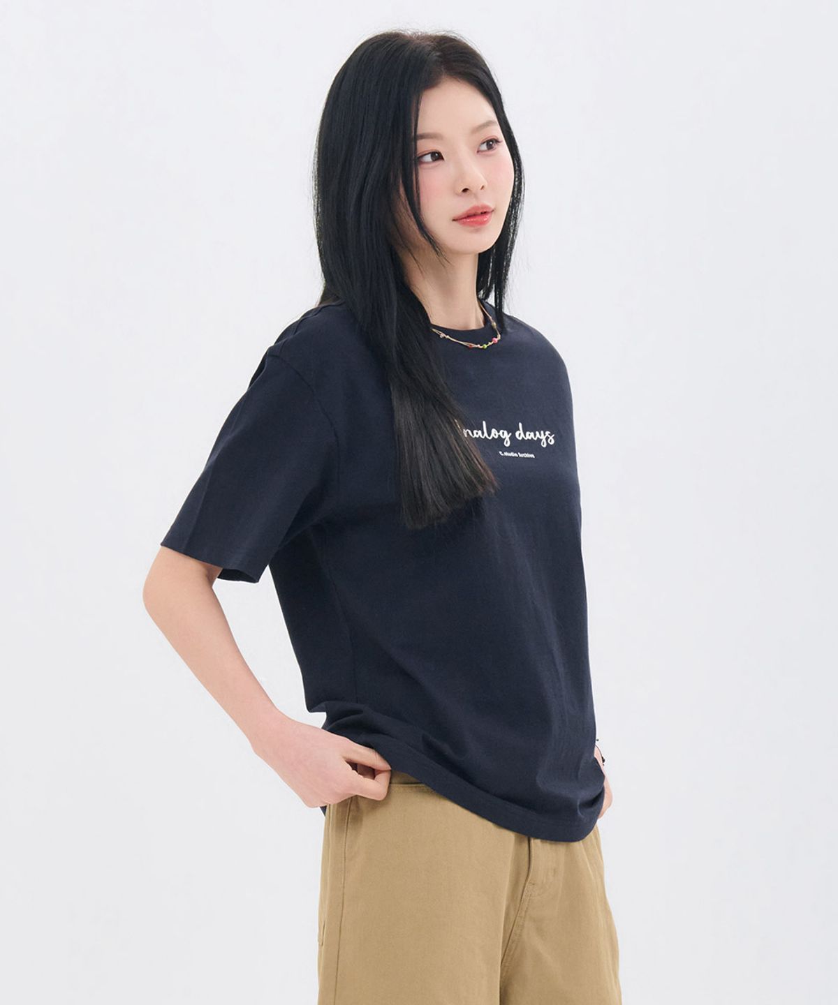 체이스컬트(CHASECULT) 공용 레터링 반팔 티셔츠-FBZU5802C04