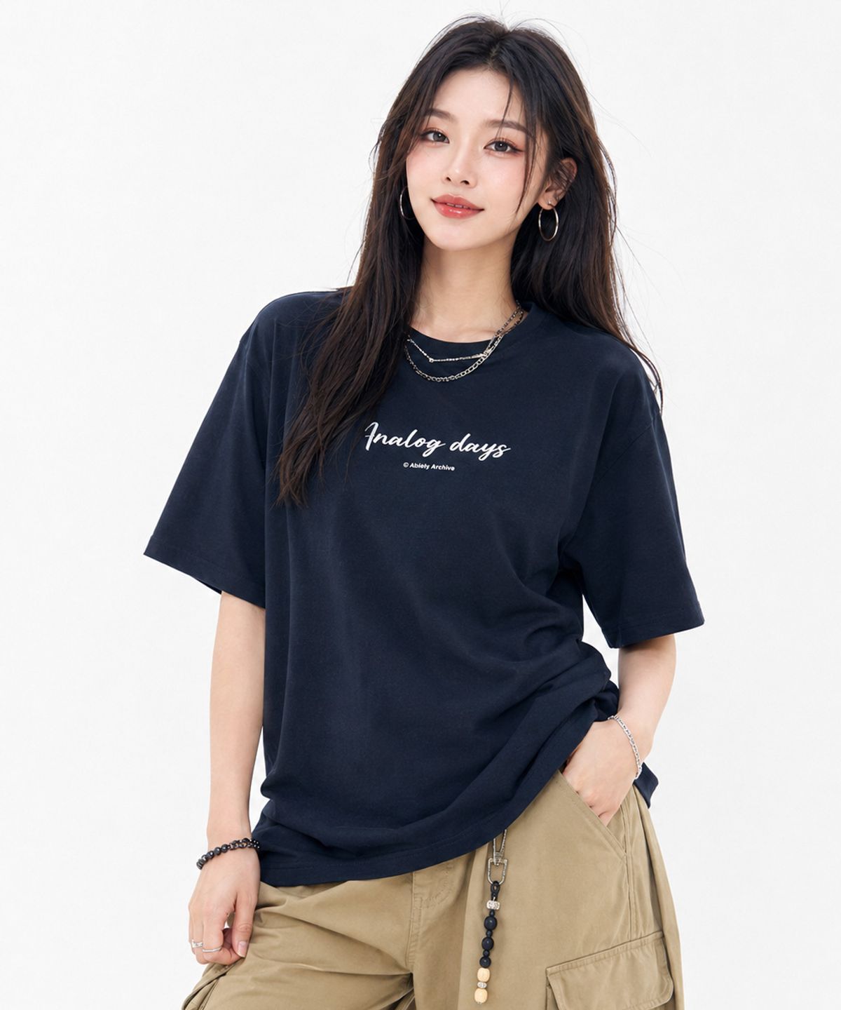 체이스컬트(CHASECULT) 공용 레터링 반팔 티셔츠-FBZU5802C04