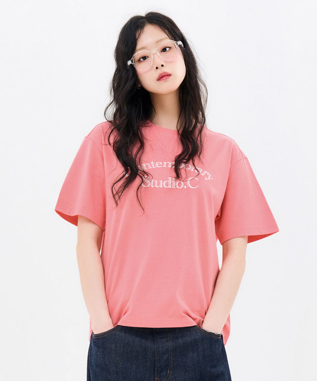 체이스컬트(CHASECULT) 공용 레터링 반팔 티셔츠-FBZU5802C0P