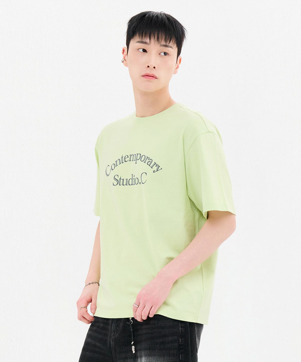 체이스컬트(CHASECULT) 공용 레터링 반팔 티셔츠-FBZU5802C0Y