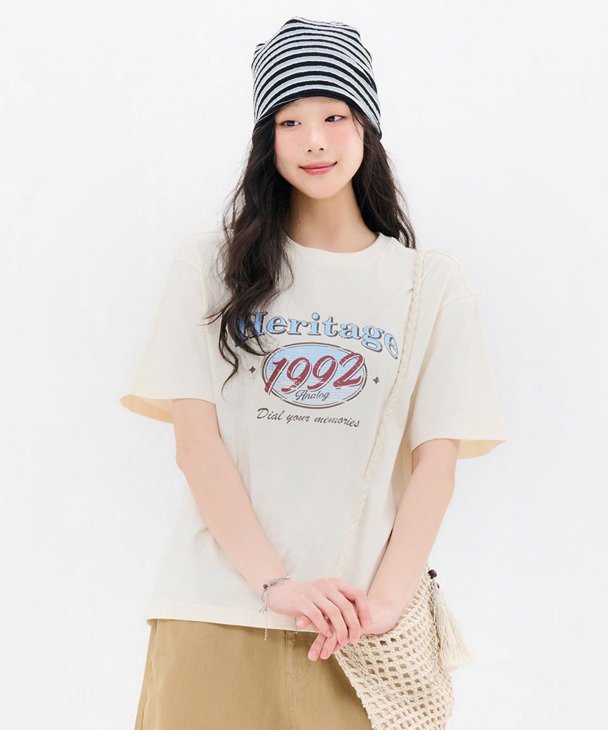 체이스컬트(CHASECULT) 공용 레트로 그래픽 반팔 티셔츠-FBZU5804C05