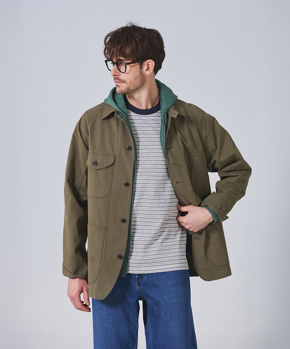 건지 울른스(Guernsey Woollens) 헤비 코튼 스트라이프 반팔 티셔츠 컬렉션