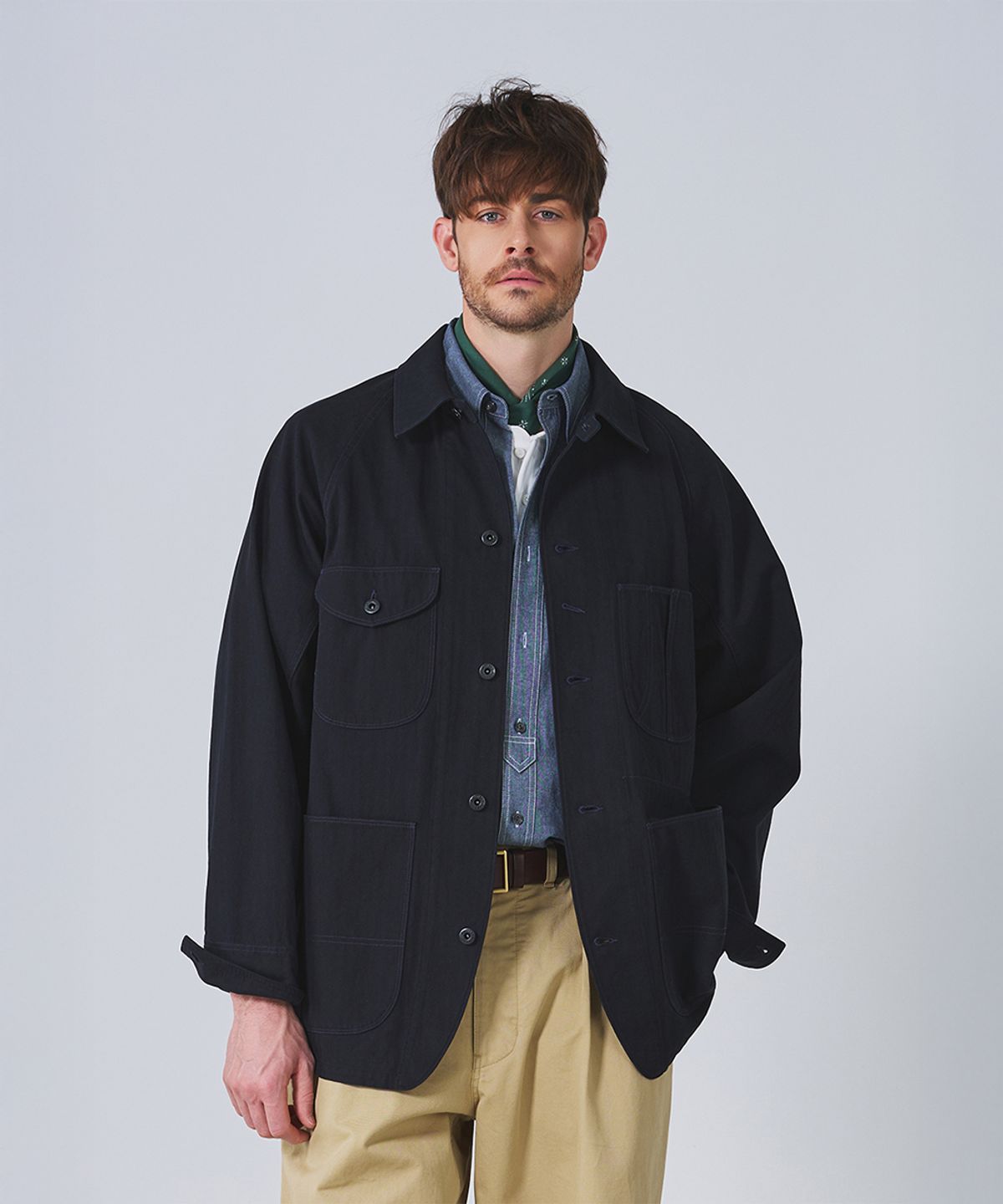 건지 울른스(Guernsey Woollens) HBT 커버올 자켓 컬렉션