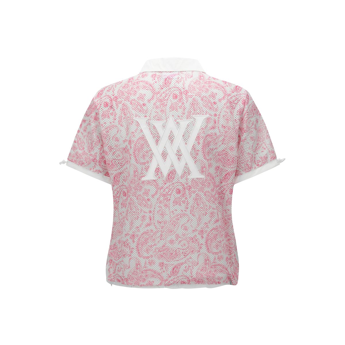 어뉴골프(ANEW GOLF) WOMEN PAISLEY MESH T-SHIRT_HP