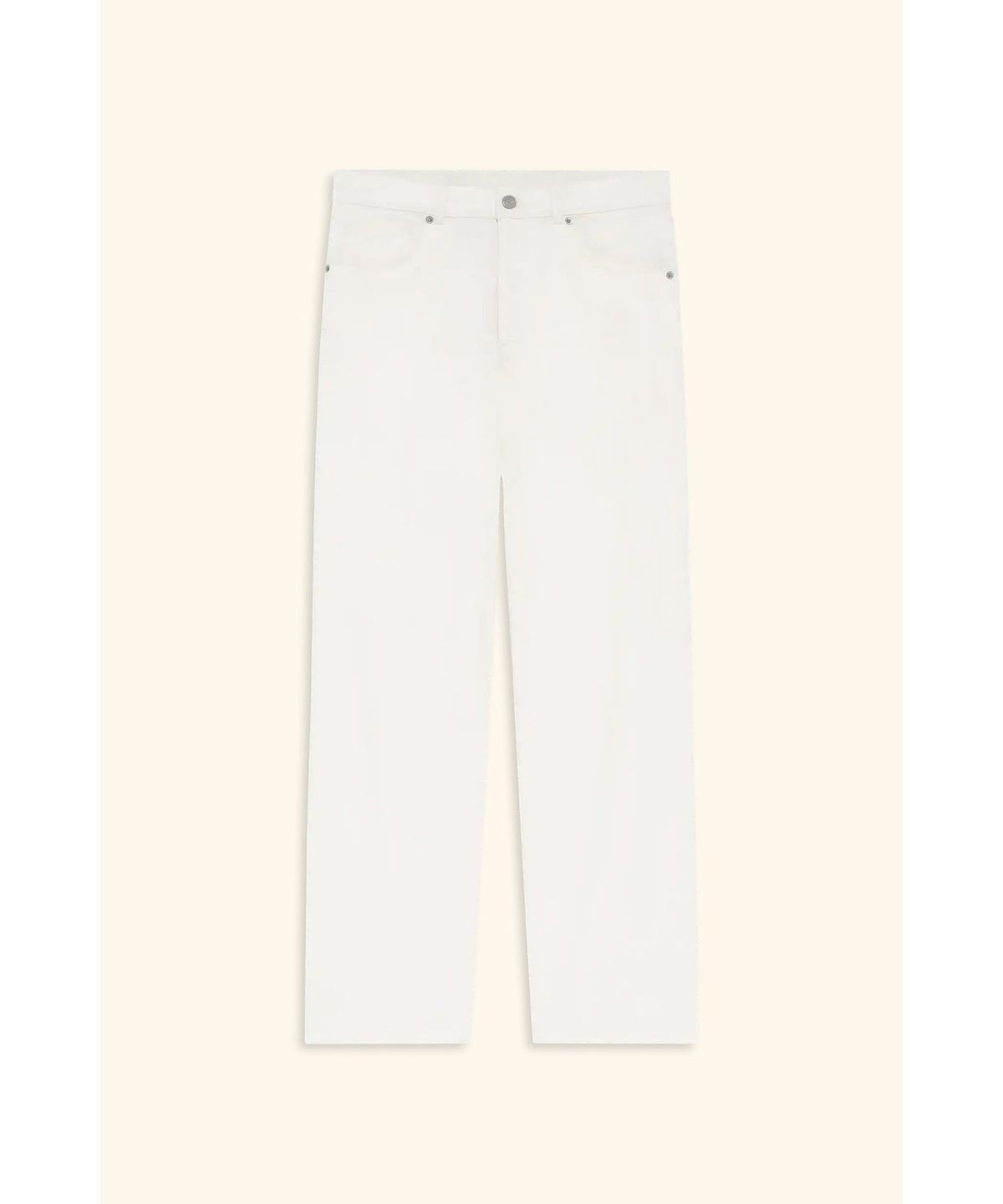 드롤드무슈(DROLE DE MONSIEUR) 오프화이트 스트레이트 데님 팬츠 Jean Straight Off White D0PDM26318WHM