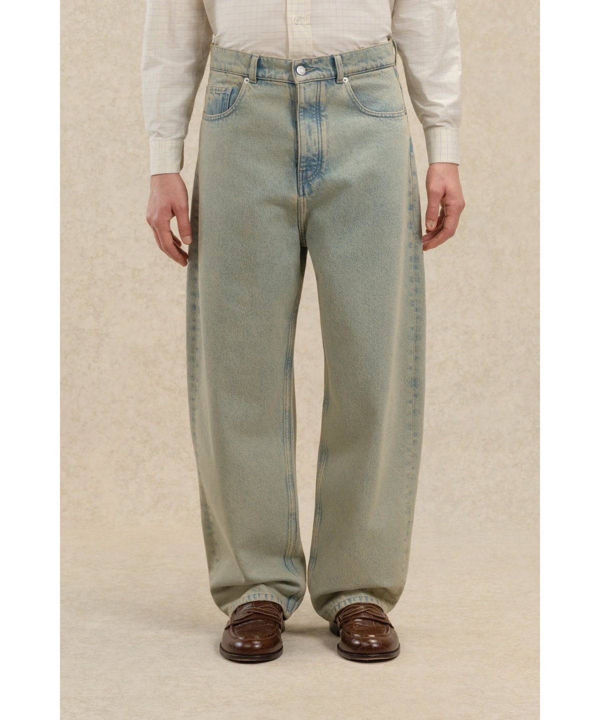 드롤드무슈(DROLE DE MONSIEUR) 더스티 배기 데님 팬츠 Jean Baggy Dusty D0PDM26317BUM