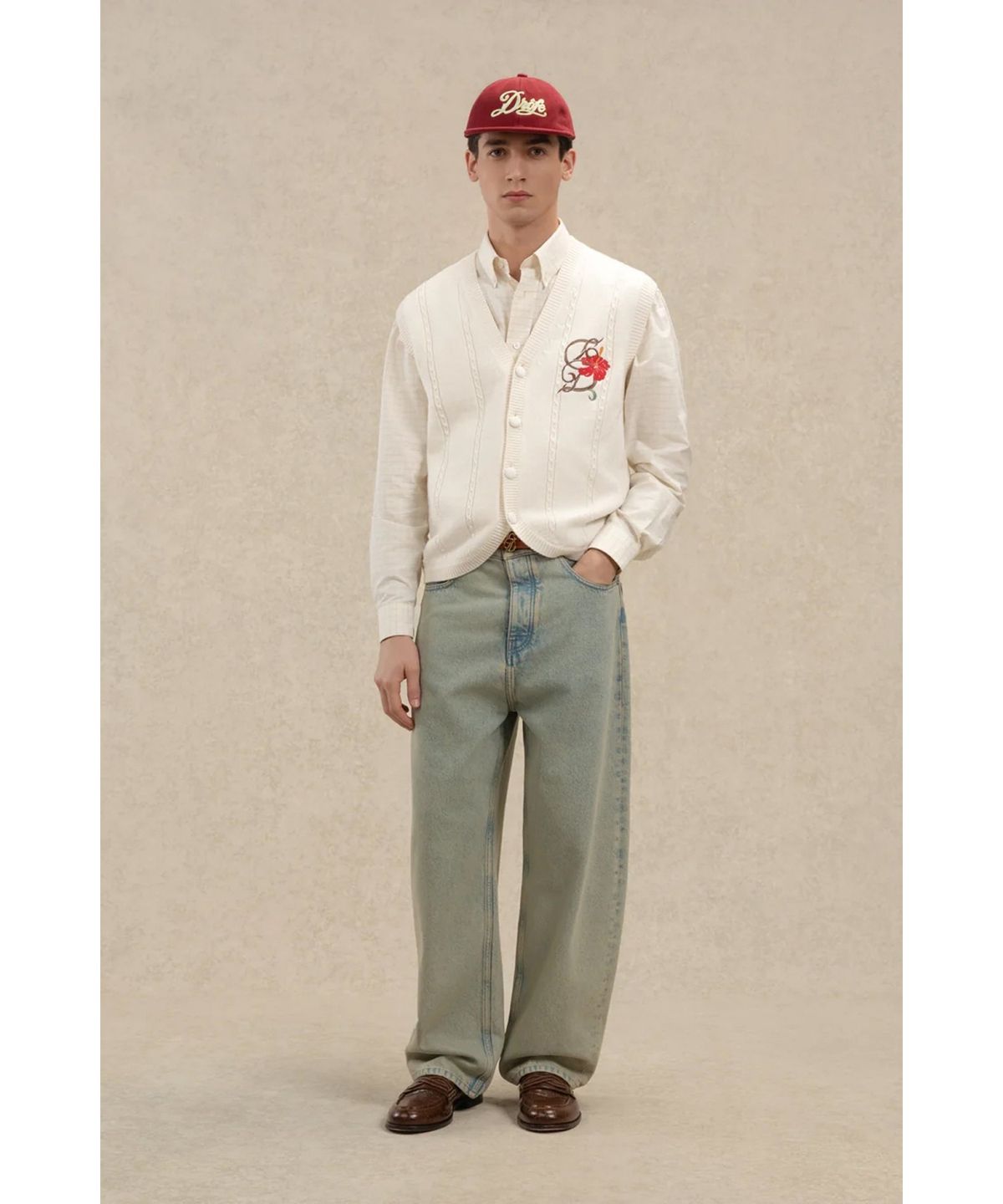 드롤드무슈(DROLE DE MONSIEUR) 더스티 배기 데님 팬츠 Jean Baggy Dusty D0PDM26317BUM