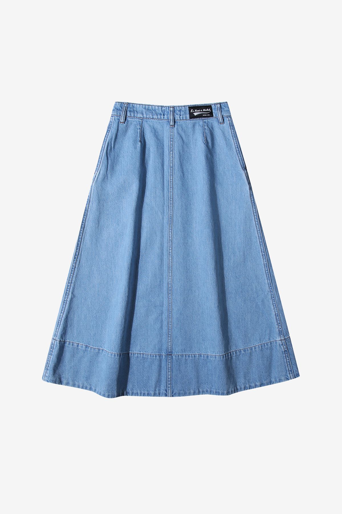 르몽생미셸(LE MONT ST MICHEL) JABILA – CHAMBRAY SKIRT_Blue