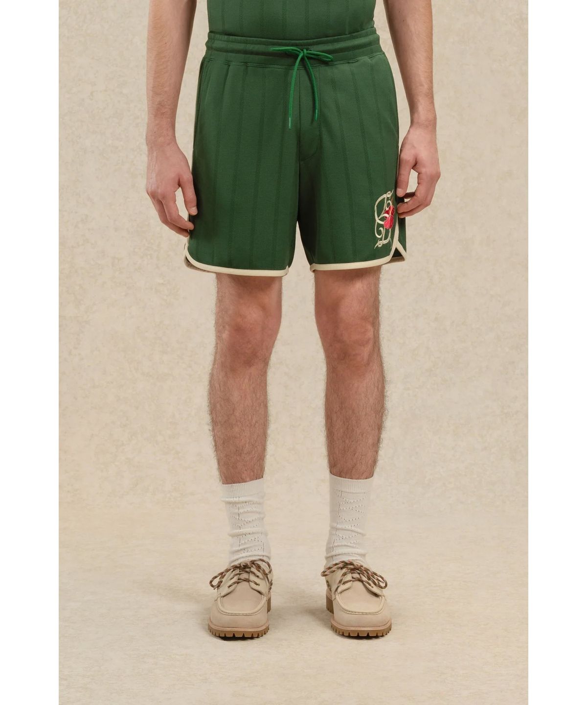 드롤드무슈(DROLE DE MONSIEUR) D 히비스커스 패치 쇼츠 Short D Hibiscus D0POM26329GRD