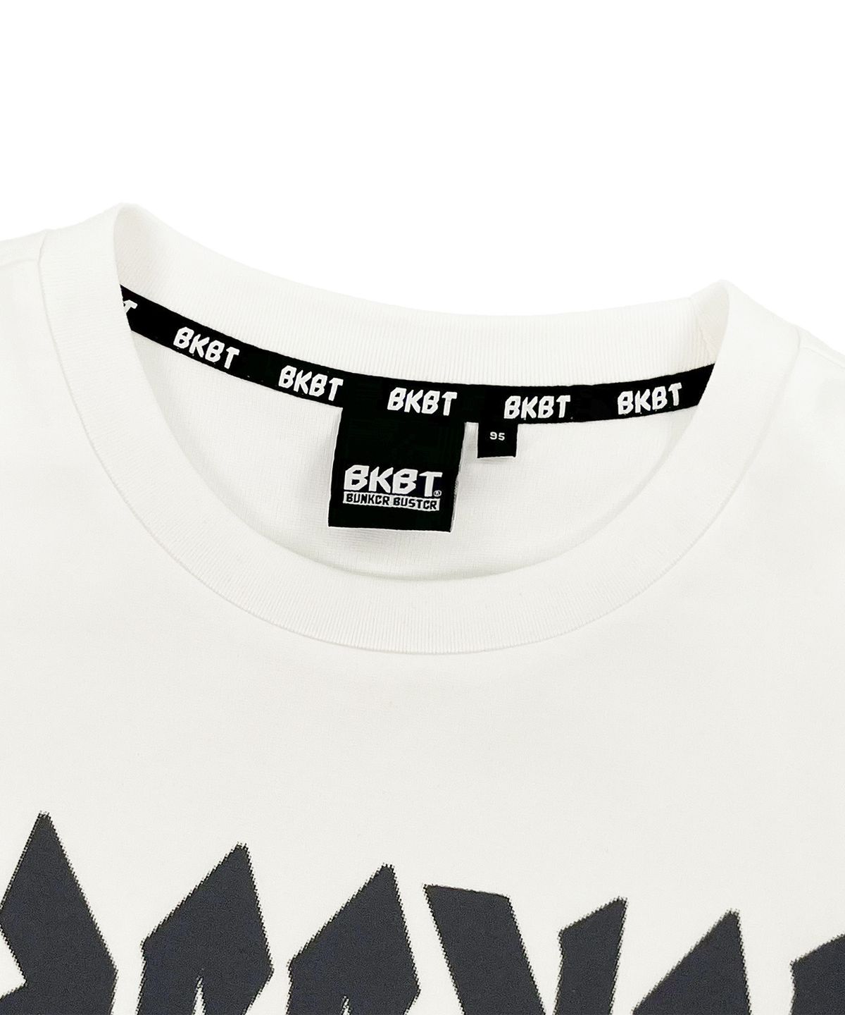 벙커버스터(BUNKERBUSTER) 섀도우 그라데이션 타이포 반팔티 MQ2TU255_OFF WHITE