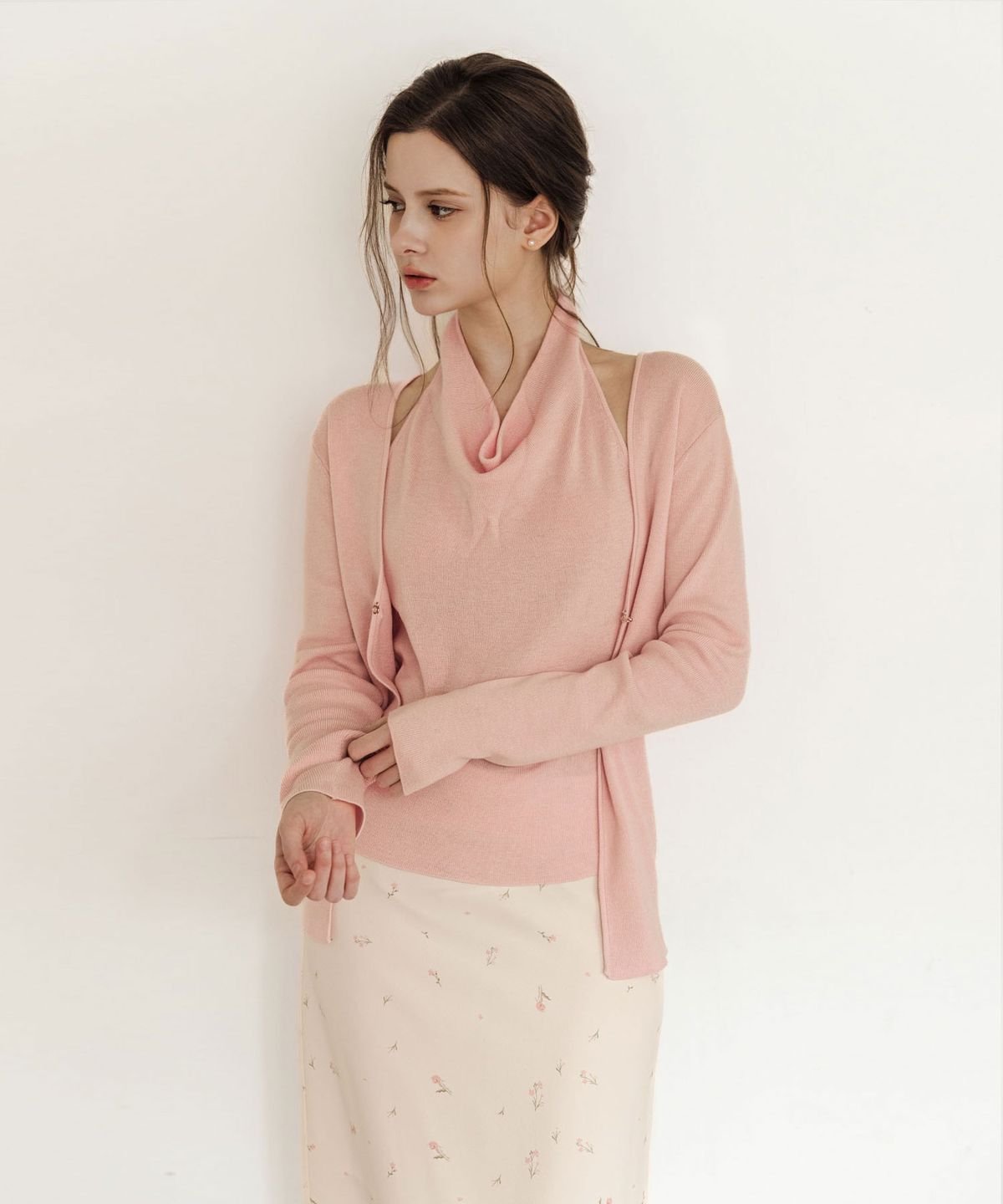 로트르드민(LAUTREDE MIN) Lautre Halter Buckle knit