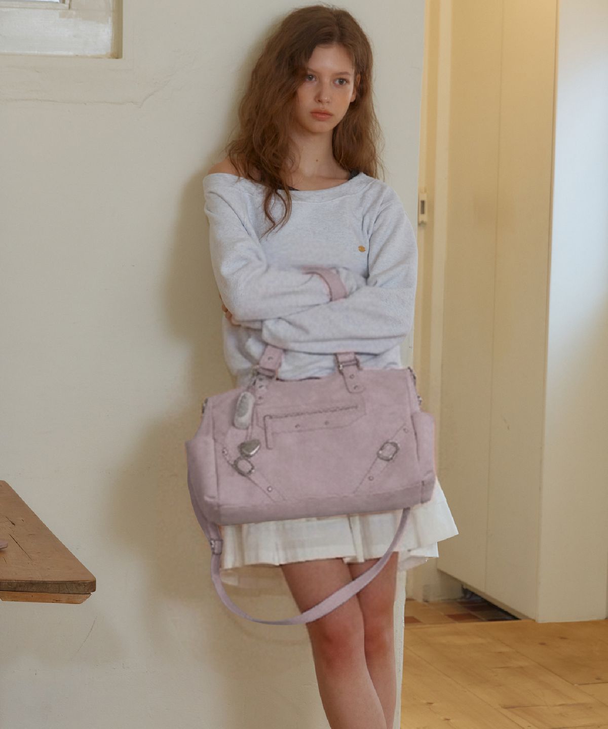 아노에틱(ANOETIC) ANC STUD RING BAG_PINK