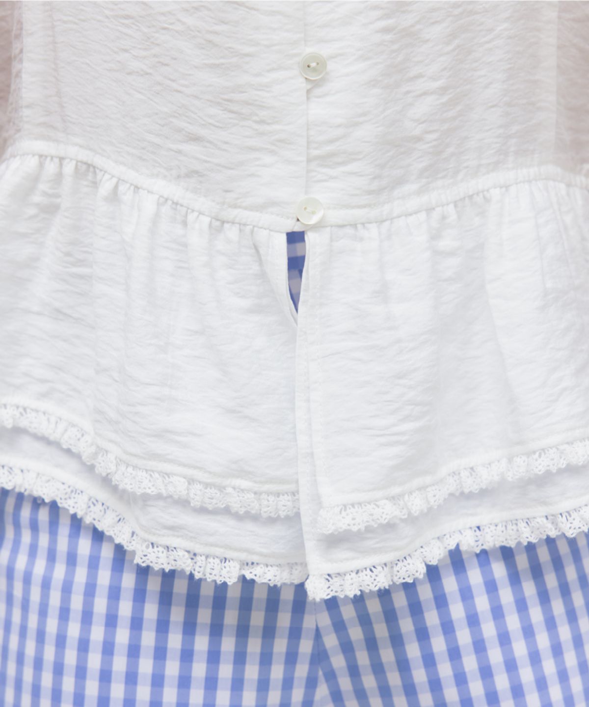 지비에이치 어패럴(GBH APPAREL) FRILL LACE SLEEVELESS / WHITE