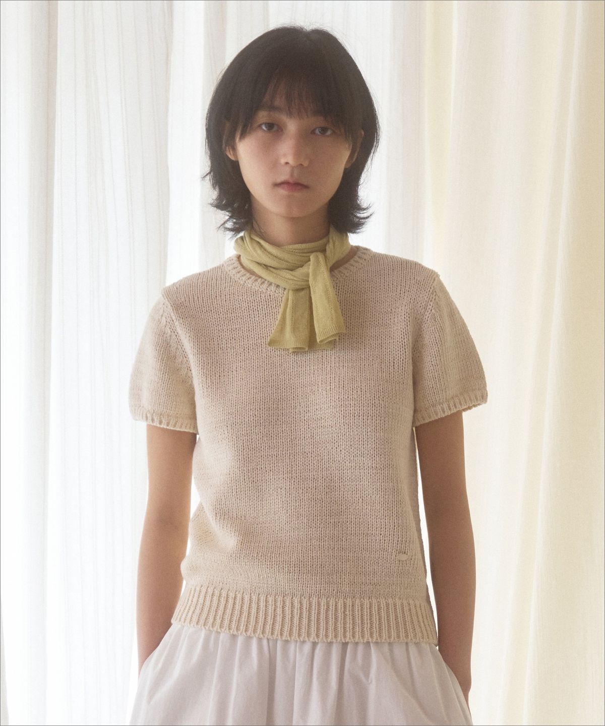 망고매니플리즈(MANGO MANY PLEASE) MAJO COTTON KNIT_NATURAL