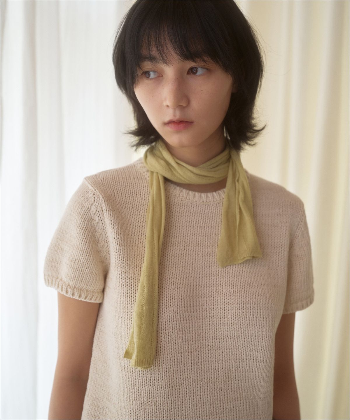 망고매니플리즈(MANGO MANY PLEASE) MAJO COTTON KNIT_NATURAL