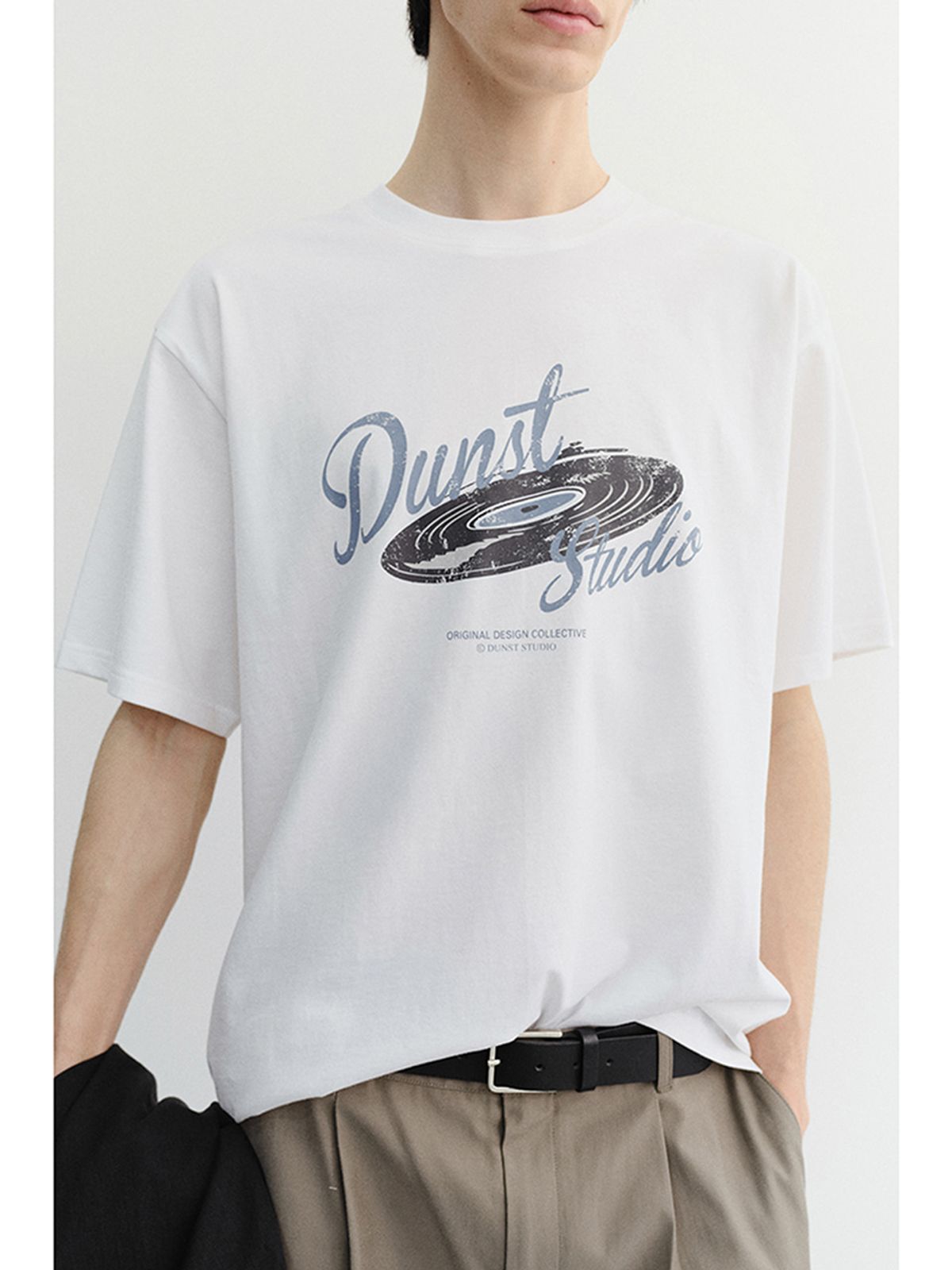 던스트 포 맨(DUNST FOR MEN) VINYL T-SHIRT_UNISEX_UDTS6B144_OFF WHITE