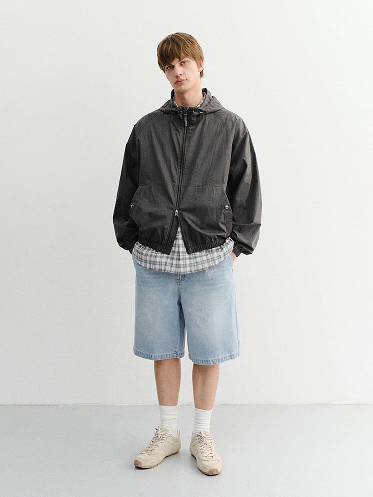 던스트 포 맨(DUNST FOR MEN) SUMMER BREEZE WINDBREAKER_UNISEX_UDJU6B123_BLACK